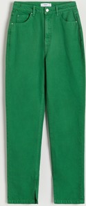Zielone spodnie Reserved w stylu casual