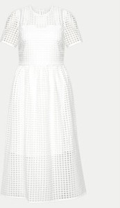 Sukienka DKNY z krótkim rękawem z okrągłym dekoltem