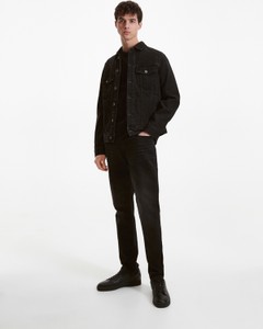 Czarna kurtka Reserved w stylu casual z jeansu krótka