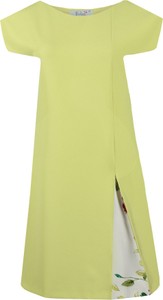 Sukienka Fokus w stylu klasycznym midi z krótkim rękawem