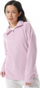 Różowa bluza Columbia długa w sportowym stylu bez kaptura
