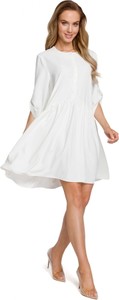Sukienka MOE w stylu casual mini z długim rękawem