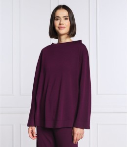 Fioletowy sweter Liviana Conti z wełny