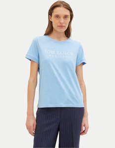 T-shirt Tom Tailor z okrągłym dekoltem w stylu casual z krótkim rękawem