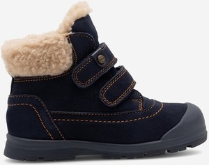 Granatowe buty dziecięce zimowe Lasocki Kids na rzepy