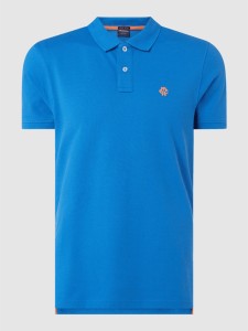 Niebieski t-shirt McNeal z bawełny z krótkim rękawem w stylu casual