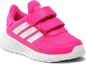 Różowe buty sportowe dziecięce Adidas na rzepy