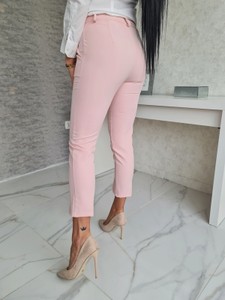 Różowe spodnie Etnee w stylu casual