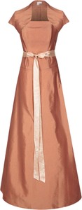 Sukienka Fokus z krótkim rękawem rozkloszowana maxi