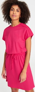 Różowa sukienka Greenpoint trapezowa mini w stylu casual