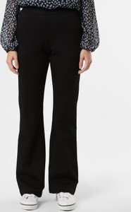 Czarne spodnie Marie Lund w stylu retro z dżerseju