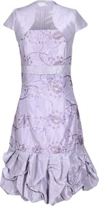 Fioletowa sukienka Fokus mini w stylu glamour bombka
