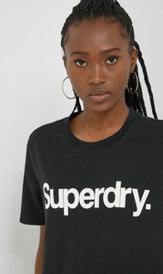 T-shirt Superdry z okrągłym dekoltem w młodzieżowym stylu