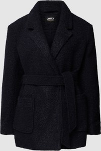 Czarny płaszcz Only w stylu casual bez kaptura