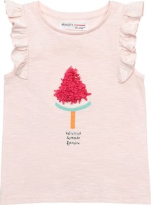 Różowa bluzka dziecięca Minoti dla dziewczynek z tkaniny