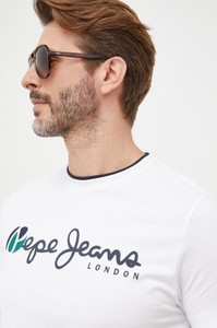 T-shirt Pepe Jeans z krótkim rękawem z bawełny w młodzieżowym stylu