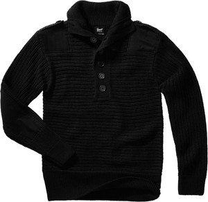 Czarny sweter Brandit w stylu casual