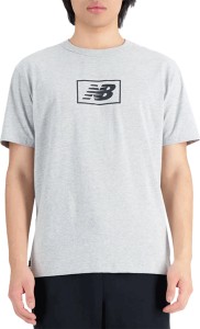 T-shirt New Balance w młodzieżowym stylu z krótkim rękawem z bawełny