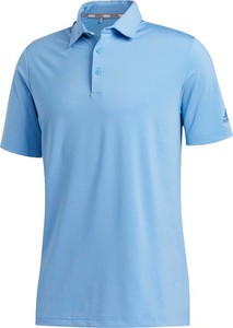 Niebieska koszulka polo Adidas z krótkim rękawem w stylu klasycznym