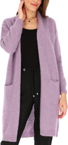 Fioletowy sweter L’AF z wełny w stylu casual