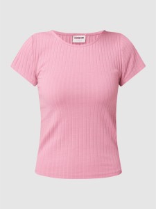 Różowa bluzka Noisy May z bawełny