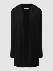 mavi-wawie Sweter z kapturem czarny W stylu casual Moda Swetry Swetry z kapturem 