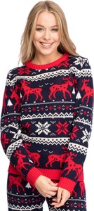 Sweter Lalupa w bożonarodzeniowy wzór