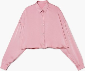 Różowa koszula Cropp w stylu casual