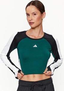 Bluzka Adidas z okrągłym dekoltem w sportowym stylu z długim rękawem