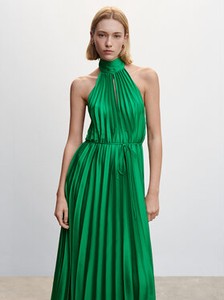 Zielona sukienka Mango bez rękawów