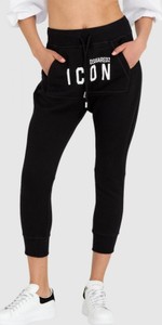 Czarne spodnie sportowe Dsquared2 w sportowym stylu z dresówki