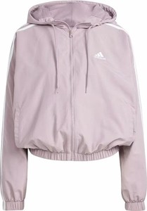 Różowa kurtka Adidas w sportowym stylu