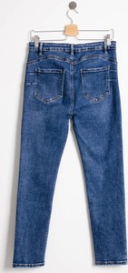 Granatowe jeansy Olika w stylu casual