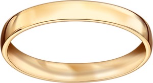 YES Złota obrączka klasyczna polerowana (szerokość 3 mm)
