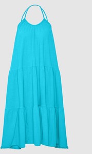 Niebieska sukienka Superdry z okrągłym dekoltem w stylu vintage oversize