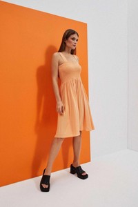 Sukienka Moodo.pl oversize mini na ramiączkach
