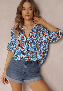 Bluzka Renee z dekoltem w kształcie litery v w stylu casual