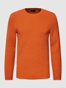 Pomarańczowy sweter McNeal w stylu casual z dzianiny
