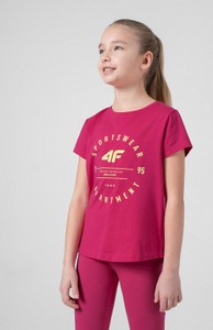 Bluzka dziecięca 4F z bawełny dla dziewczynek