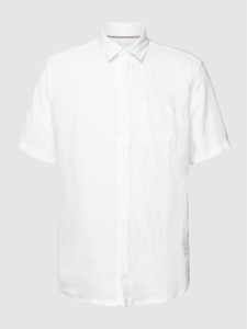 Koszula S.Oliver z lnu z krótkim rękawem