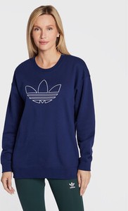 Granatowa bluza Adidas w sportowym stylu
