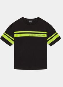 Czarna koszulka dziecięca Emporio Armani dla chłopców