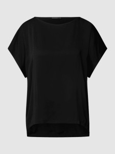 Czarna bluzka Drykorn z krótkim rękawem w stylu casual