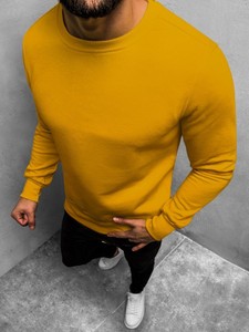 Żółta bluza ozonee.pl w stylu casual z bawełny