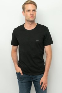 Czarny t-shirt Hugo Boss z bawełny w stylu casual