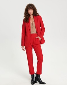 Czerwone spodnie Sinsay w stylu casual