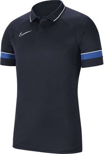 Czarna koszulka polo Nike z krótkim rękawem z dżerseju w sportowym stylu