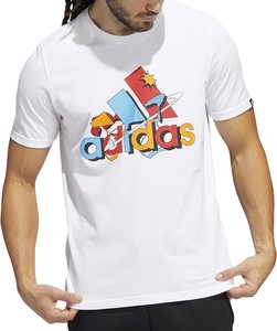 T-shirt Adidas z bawełny z krótkim rękawem