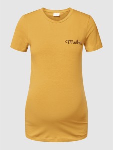 Mama Licious T-shirt z wyhaftowanym napisem model ‘Camila’