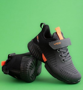 Czarne buty sportowe dziecięce Czasnabuty sznurowane